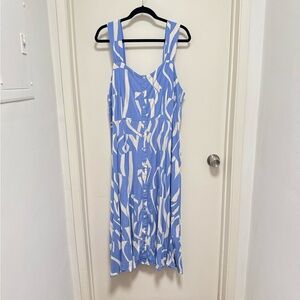 Ava & Viv Blue and White Maxi Sundress